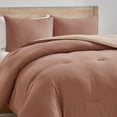 thumbnail image 6 of Virtu Comforter Sets, All Season Lightweight Reversible King Size Comforter Sets, 3-Pc Bedding Sets, Mocha brown/ivory cream, 6 of 8