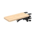 thumbnail image 1 of Bunblic Computer Arm Bracket Extension Board Sturdy Mouse Arm Support Foldable Armrest Rack Elbow Support for Desk Desktop Home Table Light Brown, 1 of 8