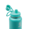 thumbnail image 2 of Takeya Actives Stainless Steel Water Bottle w/Spout lid, 32oz Teal, 2 of 4