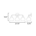 thumbnail image 4 of Coraline 3 - Light Satin Nickel / Silver Modern / Transitional Incandescent Glass And Steel Wall Sconce, 4 of 4