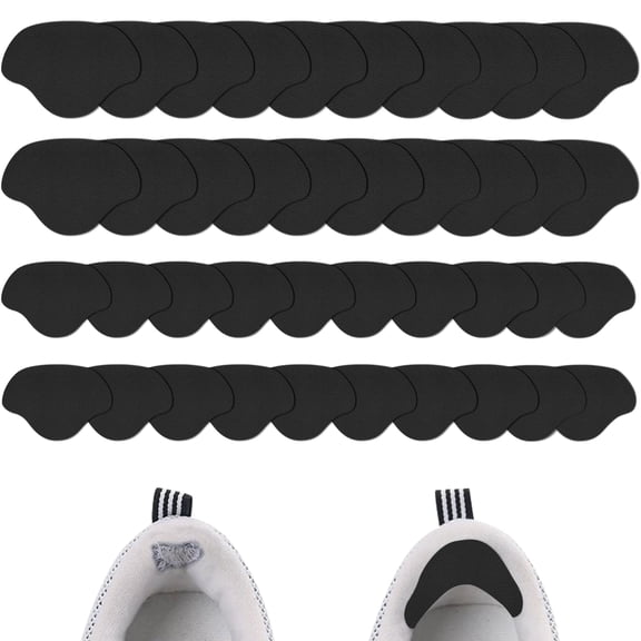 Sekonow 20 Pairs Shoe Heel Repair, Self-Adhesive Shoe Patches for Holes, Leather Shoe Repair Kit Heel Protectors for Sneakers Leather Shoes High Heels, 2 Sizes, Black