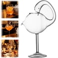 thumbnail image 2 of Novelty High Borosilicate Glass Cups, Bird Swan Heart Thumb Shaped Drinking Glasses For Bar Home Decor, Artistic Cocktail Glassware For Party, Pattern E, 2 of 5