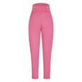 thumbnail image 6 of Women's Fashionable Solid Color Warm Pants, Leggings Yoga Pants High Waisted Slim Fit Casual Pants, Winter Thermal Tights,Hot Pink,2XL, 6 of 8
