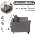 thumbnail image 2 of Modern Mini Sofa Chair for Living Room, Upholstered Single Seat Accent Sofa with Comfortable Cushion, Cozy Lounge Sofa for Small Spaces, 2 of 4