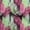 Pink, variant on oneOone Polyester Spandex Medium Blue Fabric Leaves Craft Projects Decor Fabric Printed By The Yard 56 Inch Wide-V9
