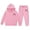 11# Pink, variant on Boy's Girl's Trendy Dance Sweatsuits 2 Piece Kids Sports Hoodie Sweatshirts and Jogger Trackpants Running Exercise Set,Gray 8-9 Years