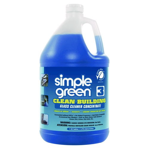 simple green Clean Building Glass Cleaner Concentrate, Unscented, 1gal Bottle