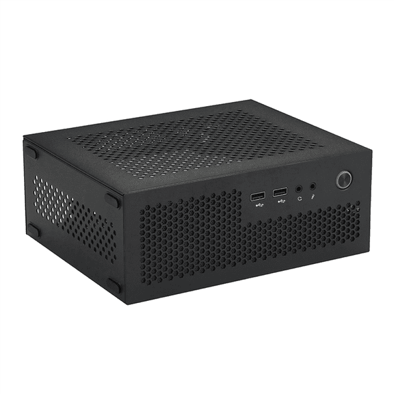 2X A09 HTPC Computer Case Mini ITX Gaming PC Chassis Desktop USB2.0 Home Black