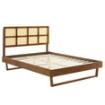 thumbnail image 3 of Modway Sidney Cane and Wood Full Platform Bed With Angular Legs, Multiple Colors, 3 of 3