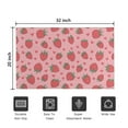 thumbnail image 5 of Red Strawberry Plants Fruit Heart Pink Pattern Door Rugs,Washable Non Slip Door Mats Indoor,Decorative Door Mats,Entry Mat Indoor for Entrance,Bedroom,Kitchen,Bathroom,20"x32", 5 of 6