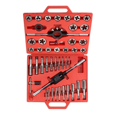 IRWIN Tools 76-Piece Tap And Die Set - Machine Screw, Fractional & Metric, Hex Dies, Blow-Molded Case