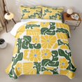 thumbnail image 2 of Homewish Boho Daisy Floral Bed Spread Queen,Aesthetic Art Queen Coverlet Set,Yellow Green,3-Piece, 2 of 7