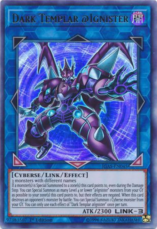 YuGiOh Ignition Assault Dark Templar Ignister IGASEN045