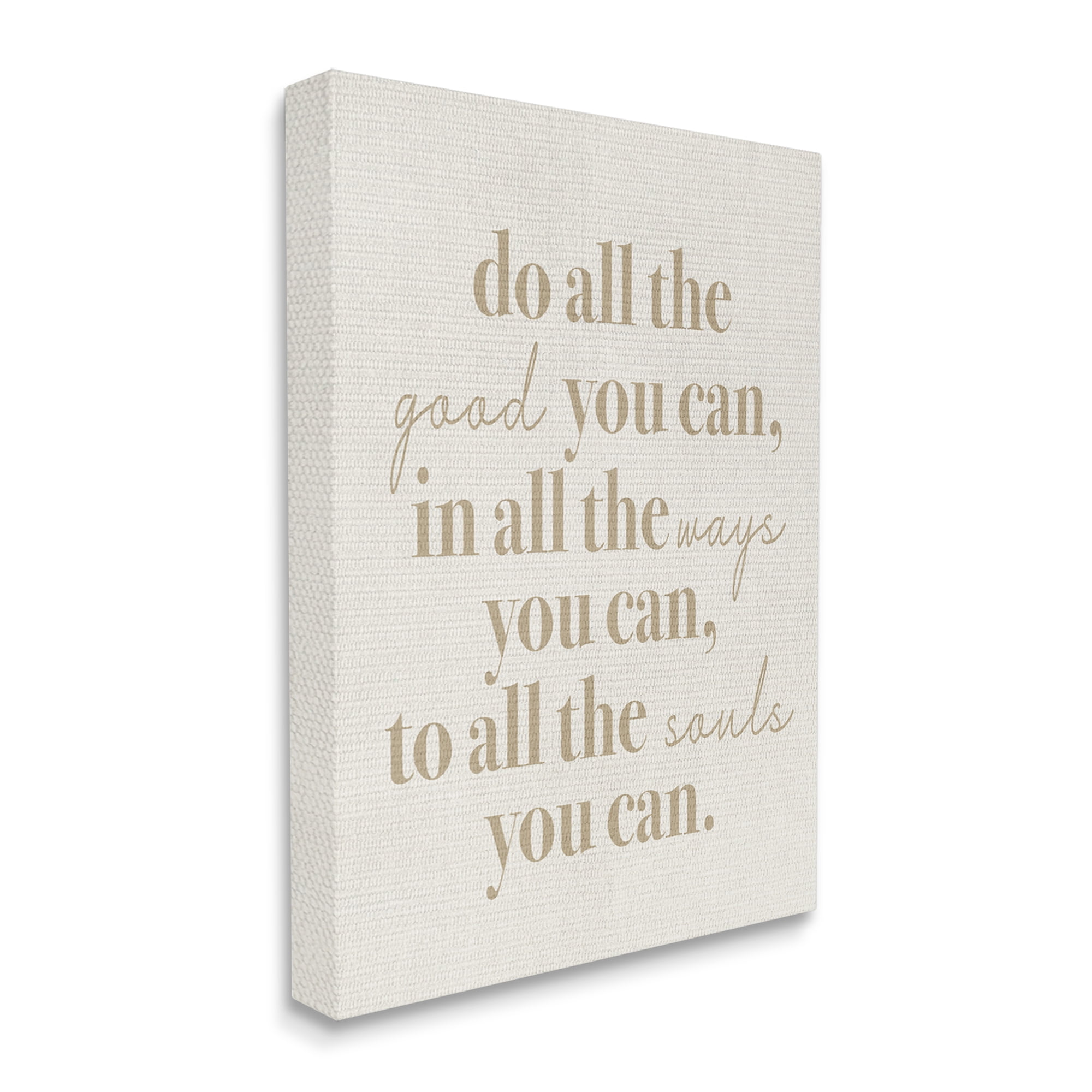 Stupell Industries Motivational Doing Good Phrase Inspirational Painting Gallery Wrapped Canvas Print Wall Art, 30 x 40