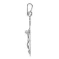 thumbnail image 2 of 14k White Gold Crucifix Pendant Charm, 2 of 4