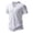 White, variant on Mens T-Shirt Short Sleeve V Neck Shirt Loose Fit Khaki Shirt Gym Shirts Men
