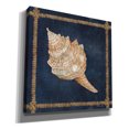 thumbnail image 2 of Epic Graffiti 'Seashell on Navy IV' by Cindy Jacobs, Canvas Wall Art, 37"x37", 2 of 2