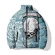 thumbnail image 1 of Abrigo de invierno para hombre, con algodón añadido para mantener el calor, estampado de calaveras personalizado, novedad en parkas, abrigos para hombre modernos y versátiles, chaquetas de invierno, 1 of 5