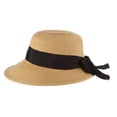thumbnail image 2 of Scala Women's Paper Braid Hat with Dimensional Brim, Tea, One Size, 2 of 5