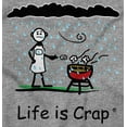 thumbnail image 2 of Rainy BBQ Grill Funny Windy Novelty Men's Big & Tall Crewneck Sweatshirt Brisco Brands 2X, 2 of 5