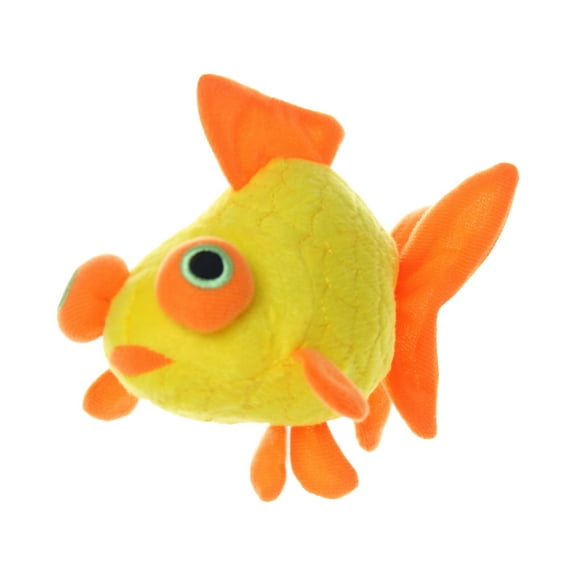 Mighty Jr. Ocean Interactive Plush Goldfish Dog Toy