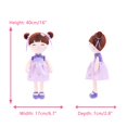 thumbnail image 2 of Gloveleya Oriental Princess Doll - Muñeca de peluche suave para niñas de 16 pulgadas, regalo para niños pequeños con caja de regalo, juguete de disfraz de cuento de hadas para niños, regalo de cumplea, 2 of 5