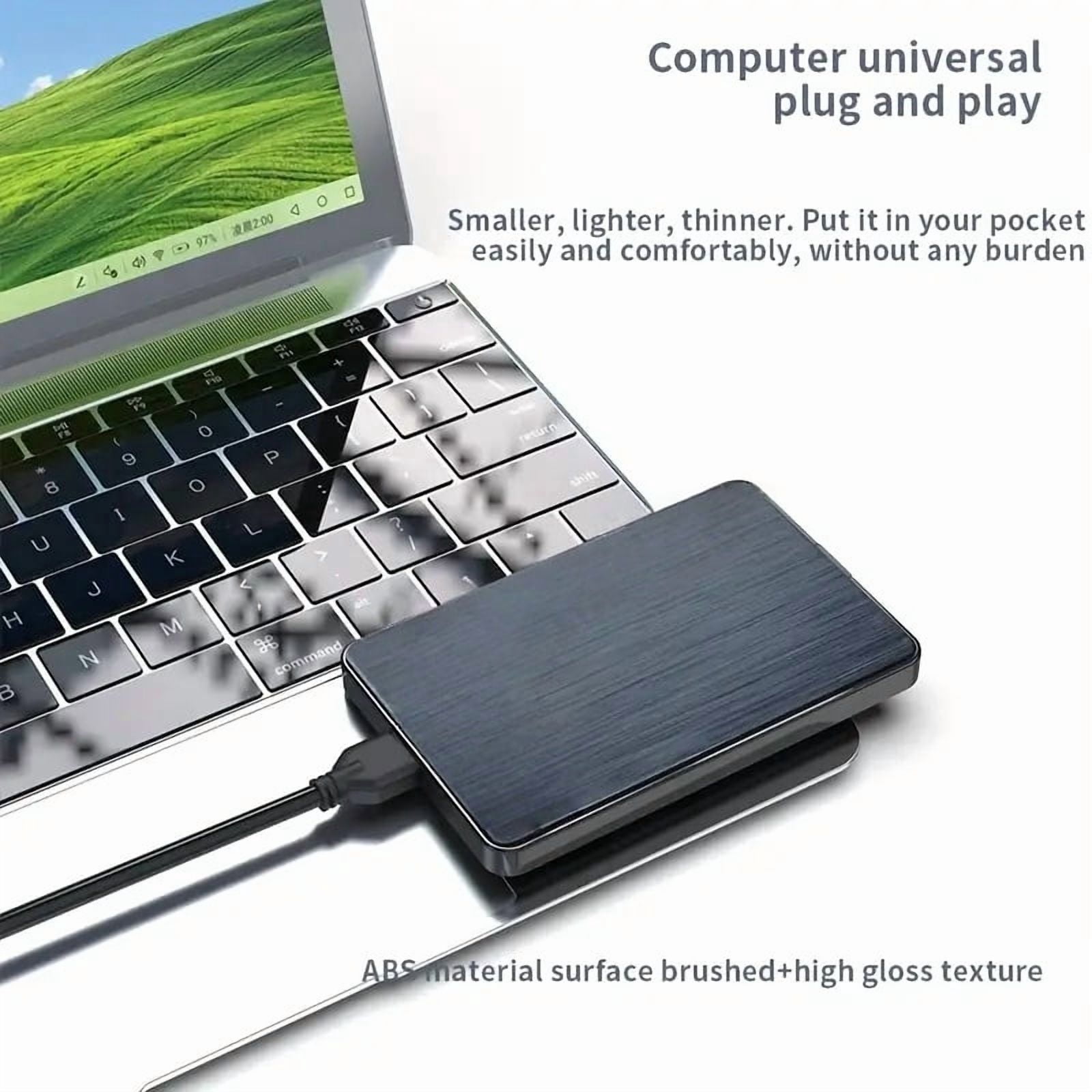 Stylish 4TB Portable External Drive USB 3.0 High-Speed Compact Storage Seamless for Ipad & Windows Laptop Compatibility School Work