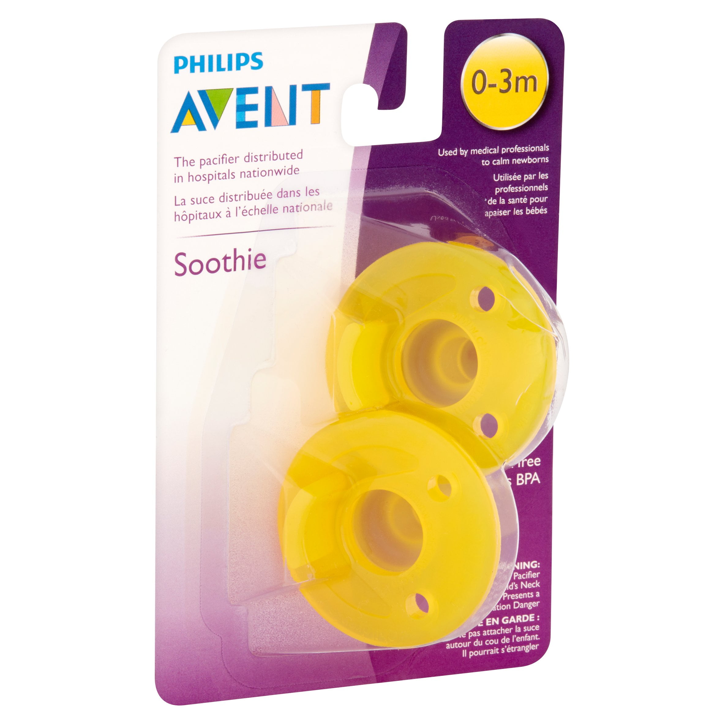 yellow soothie pacifier