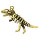thumbnail image 1 of 1 llavero con colgante de esqueleto de dinosaurio, de latón, para bolso., 1 of 5