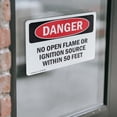 thumbnail image 4 of (2 Pack) No Open Flame Or Ignition Source Within 50 Feet OSHA Danger Sign, 4 of 7