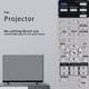 thumbnail image 2 of Inteprter Proyector de Control remoto para el hogar, la Oficina, el hogar, el dormitorio, el equipo de proyección, el controlador, los accesorios de Videojuegos y accesorios, 2 of 6