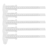 FRCOLOR 5pcs Portable Plastic Vernier Calipers Students Precision Measuring Tool Suitable For Lab Experiments Home Improvement And Engineering