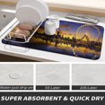thumbnail image 2 of SPXUBZ City Skyline Coffee Mat, Super Absorbent Coffee Machine Mat, Kitchen Counter Drying Pad, Coffee Bar Mat, Non Slip Countertop Protector, Quick Dry Dish Drying Mat, 2 of 5