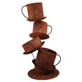 thumbnail image 1 of Red Carpet Studios 20108 Tipsy Tea Cups Rustic Planter, 1 of 1