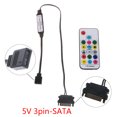 SATA RGB Controller Remote Wireless Large Controller for Computer for ...