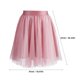 thumbnail image 3 of Falda de tul elástica de cintura alta falda de baile falda de verano hasta la rodilla falda tutú para adultos vestido de fiesta falda forrada, 3 of 6