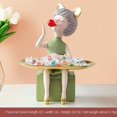 thumbnail image 1 of Creative Rabbit Oreilles Mignonnes Plateau Décoration Fille Moderne Simple Bureau Collation Télécommande Rangement Cosmétiques Ornements, 1 of 5