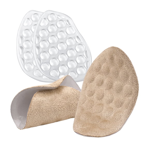 HEANUJJ Soft Forefoot Insoles, Assorted Colors, Non-Skid Metatarsal Pads, Daily Wear, 2Pairs