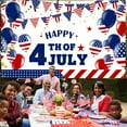 thumbnail image 4 of JWshufel Independence Day Celebration Patriotic Event Versatile Party Decoration Long Lasting Fabric 4th of July Outdoor Indoor Usage, 4 of 6