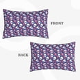 thumbnail image 2 of Balery Skull cartoon flower Bedding Queen Pillow Cases - Envelope Closure - Soft Brushed Microfiber Fabric - Shrinkage and Fade Resistant Pillow Cases-16"x24", 2 of 6
