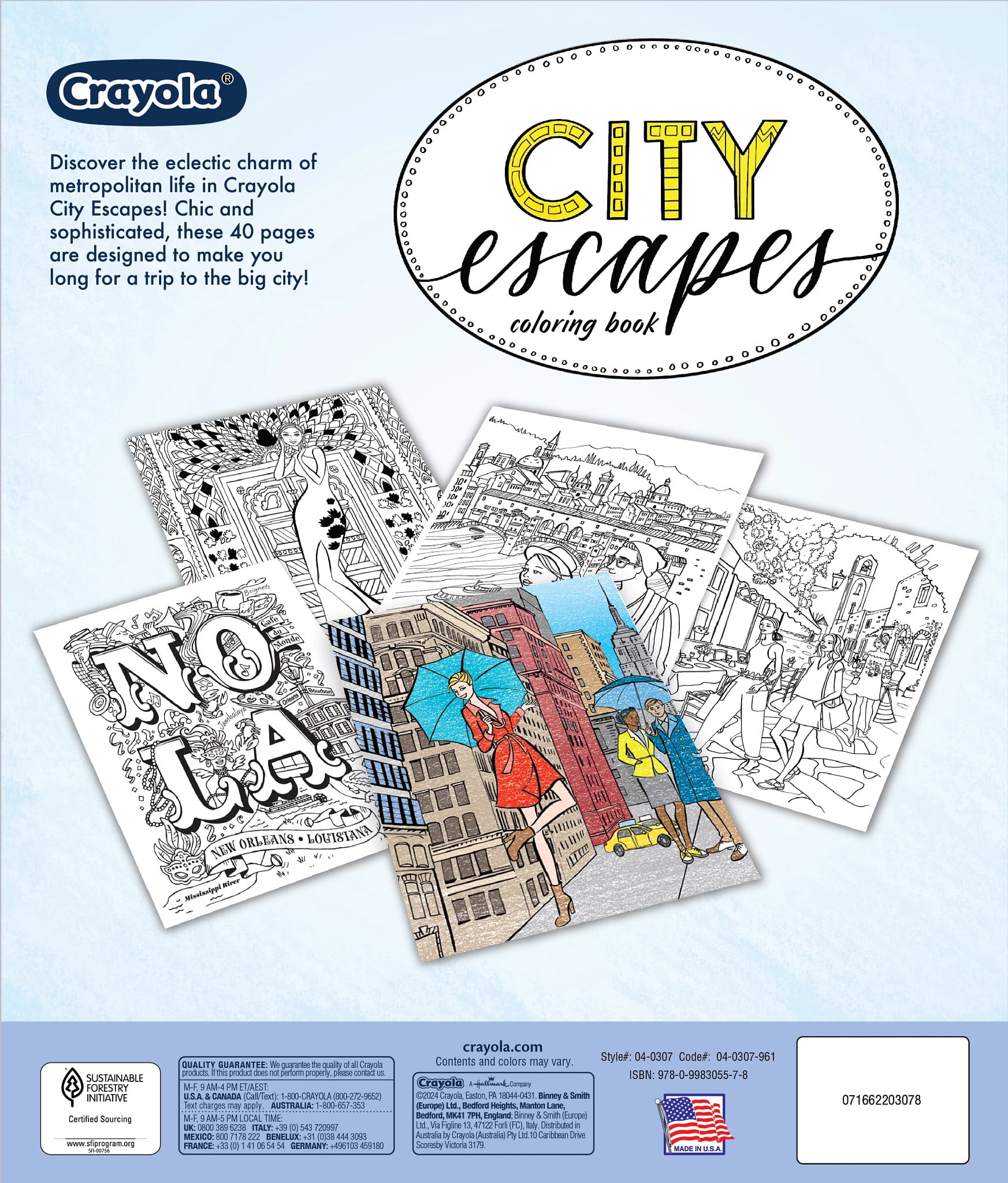 Crayola Art With Edge Coloring Book City Escapes - Walmart.com