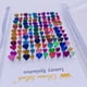 thumbnail image 2 of Zhuge caja de pestañas postizas con purpurina y lentejuelas de colores, pestañas postizas de visón esponjoso con color para cosplay, maquillaje de escenario, pestañas postizas de 12 mm (A58), 2 of 3