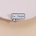 thumbnail image 2 of Dialog Minimalist Design Versatile Commuting English Phrase Brooch Cartoon Letter Brooch Pin for Clothes Brooch for Crafts Bow Jewelry for Women Leopard Brooch Moth Brooch Blank Pin Rhinestone Button, 2 of 4