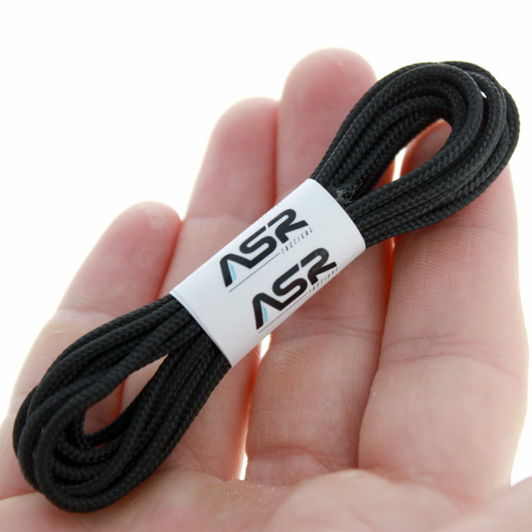 ASR Tactical 325lbs Sleeved Spectra Survival Cord Rope (Multiple Lengths), Size: 50 ft, Black