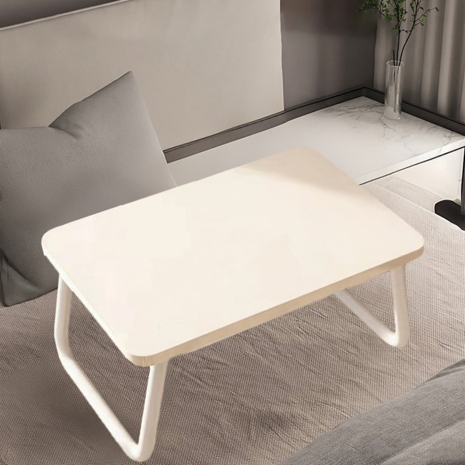 Foldable Laptop Bed Desk | Portable Lap Desk Table for Sofa/Floor/Picnic/Breakfast | Lightweight Wood Mini Stand | Stable Foldable Legs | 19.7x11.8x9.1in | 1 Pack