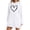 b-White, variant on Valentines Hoodie Dress for Women Fall Winter Long Sleeve Side Slit Hooded Sweatshirt with Pockets Pullover Tops
