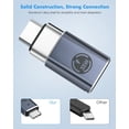 thumbnail image 5 of KOMI Lightning Female to USB C Male Adapter, 2 Pack USB-C Male to Lightning Female Adapter for iPhone 15/15 Pro/15 Pro Max/15 Plus, iPad Pro/Air, Support Fast Charging/Data Transfer, Not for Audio/OTG, 5 of 10