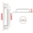 thumbnail image 1 of Luckyn Wooden Door Windoww Handle Aluminum Alloy Balcony Glass Surface Mounted, 1 of 9