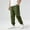 Army Green, variant on Cethrio Cotton Linen Sweatpants for Boy, Relaxed Fit Casual Elastic Bottom Boys Joggers Khaki Size 14-16