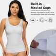 thumbnail image 2 of QRIC Shapewear Tank Top Cami Shaper with Biult-in Removable Bra Pads Tummy Control Camisole Body Shaper for Women, 2 of 6